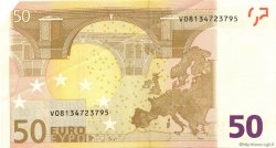 50 Euro Fauté EUROPA  2002 €.130.11 UNC