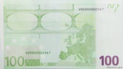 100 Euro Petit numéro EUROPA  2002 €.140.09 UNC