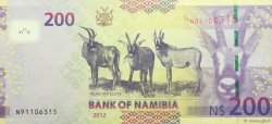 200 Namibia Dollars NAMIBIA  2012 P.15a UNC