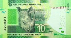 10 Rand SUDAFRICA  2013 P.138 FDC