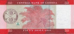 50 Dollars LIBERIA  2016 P.34 FDC