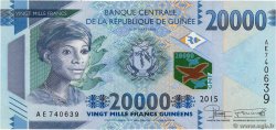 20000 Francs  GUINEA  2015 P.50 UNC