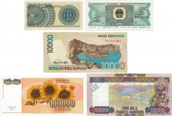 Lot de 5 billets LOTS  1964 P.LOT UNC