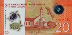 20 Cordobas NICARAGUA  2014 P.210a FDC
