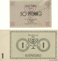 50 Pfennig et 1 Mark POLEN Litzmannstadt - Lodz 1940  VZ
