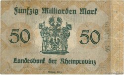 50 Milliard Mark ALLEMAGNE Düsseldorf 1923  TB