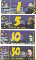 1-50 Euro Bisontin FRANCE Regionalismus und verschiedenen  1998 