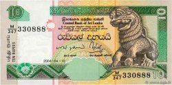 10 Rupees SRI LANKA  2004 P.108d pr.NEUF