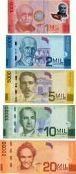 Lot de 5 billets COSTA RICA  2009 P.LOT NEUF