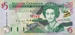 5 Dollars EAST CARIBBEAN STATES  2000 P.37l SS