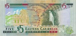 5 Dollars EAST CARIBBEAN STATES  2000 P.37l SS