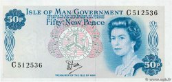 50 New Pence ÎLE DE MAN  1979 P.33a