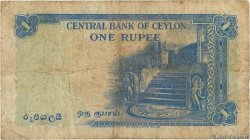 1 Rupee CEYLON  1954 P.049 F-
