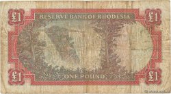 1 Pound RHODESIA  1968 P.28d F-