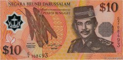 10 Ringgit - 10 Dollars BRUNEI  1996 P.24a TTB