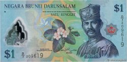 1 Ringgit - 1 Dollar BRUNEI  2011 P.35a BB