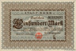 100 Mark GERMANY Bonn 1922  XF+