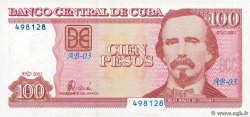 100 Pesos CUBA  2001 P.124 UNC