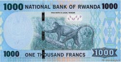 1000 Francs RUANDA  2015 P.39 FDC