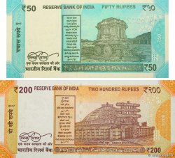 50 et 200 Rupees INDIA
  2017 P.LOT FDC