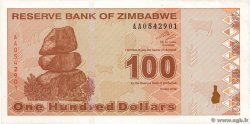 100 Dollars ZIMBABWE  2009 P.97 SPL