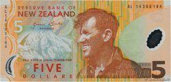 5 Dollars NEW ZEALAND  2014 P.185c