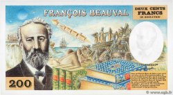 200 Francs FRANCOIS BEAUVAL de Réduction FRANCE regionalismo y varios  1980  SC+