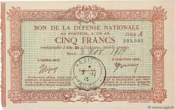 5 Francs FRANCE regionalism and various  1917  AU