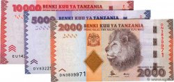 Lot de 3 Billets TANZANIA  2015 P.LOT FDC