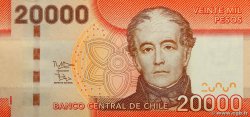 20000 Pesos CILE  2016 P.165f q.FDC