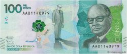 100000 Pesos COLOMBIE  2014 P.463