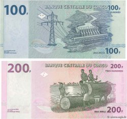 Lot de 2 Billets RÉPUBLIQUE DÉMOCRATIQUE DU CONGO  2000 P.LOT NEUF
