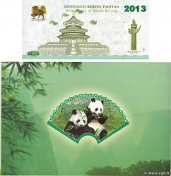 1 Yuan PANDA Set de présentation CHINA  2013  ST
