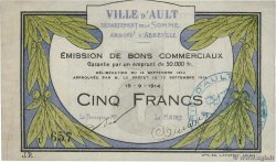 5 Francs FRANCE regionalism and various Ault 1914 JP.80.06