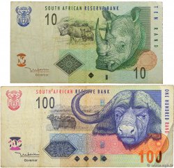 10 et 100 Rand SUDÁFRICA  2005 P.LOT BC