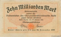 10 Milliard Mark ALLEMAGNE Halle 1923 