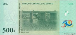 500 Francs Commémoratif CONGO, DEMOCRATIC REPUBLIC  2010 P.100 UNC-