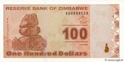 100 Dollars ZIMBABWE  2009 P.97 AU+