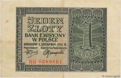 1 Zloty POLAND  1941 P.099 VF
