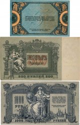 Lot de 3 Billets RUSIA  1918 P.LOT MBC a EBC