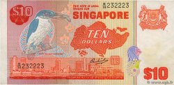 10 Dollars SINGAPORE  1980 P.11b BB