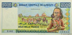 2000 Francs DJIBOUTI  2008 P.43