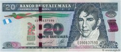 20 Quetzales GUATEMALA  2014 P.124d