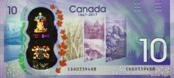 10 Dollars Commémoratif CANADA  2017 P.112 NEUF