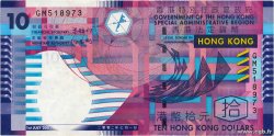 10 Dollars HONG-KONG  2002 P.400a BC+