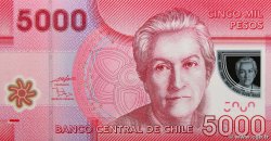 5000 Pesos CILE  2009 P.163a FDC