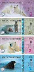 Lot de 4 Polar Dollars LOTS  2012 P.-