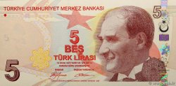 5 Lira TURQUIE  2009 P.222a