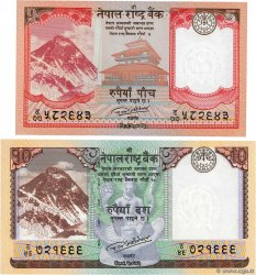 Lot de 2 Billets NÉPAL  2017 P.LOT