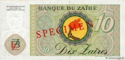 10 Zaïres Spécimen ZAÏRE  1982 P.27s SPL